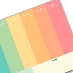 Planner Settimanale da Tavolo A4-52 Fogli, Perpetuo di Design