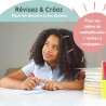 Tableau blanc magnétique effaçable pour frigo - Magnet souple pour bureau & chambre enfant - Pense bête adhésif aimanté familial