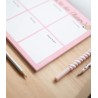Grupo Erik - Bloc Notes A4 Semainier Pusheen Rose Collection | Sous-Main Bureau, Planner Hebdomadaire | Papeterie de Bureau, Fou