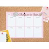 Grupo Erik - Bloc Notes A4 Semainier Pusheen Rose Collection | Sous-Main Bureau, Planner Hebdomadaire | Papeterie de Bureau, Fou