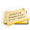 Notes - 24 cartes magnétiques jaunes effaçables à sec 15 x 10 cm - Notes réutilisables pour tableau blanc, tâches, planification