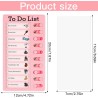 Binnan 4 Pièces Tableaux de Tâches à Faire pour Enfants, Tableau de Liste de Contrôle, Tableau Memo Checklist avec 10 Feuilles d
