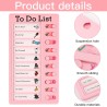Binnan 4 Pièces Tableaux de Tâches à Faire pour Enfants, Tableau de Liste de Contrôle, Tableau Memo Checklist avec 10 Feuilles d