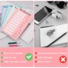 Binnan 4 Pièces Tableaux de Tâches à Faire pour Enfants, Tableau de Liste de Contrôle, Tableau Memo Checklist avec 10 Feuilles d