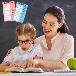 Binnan 4 Pièces Tableaux de Tâches à Faire pour Enfants, Tableau de Liste de Contrôle, Tableau Memo Checklist avec 10 Feuilles d