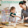 Lot de 2 Tableaux Magnétiques Frigo Planning Semaine Transparent de Course Avec 8 Couleurs de Marqueurs, Aimants et Tôles (20 x 
