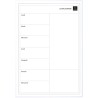Exacompta - Réf. 58160E - 1 tableau blanc magnétique planning d'organisation Perso - effaçable à sec - magnets réinscriptibles f