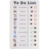 Tableau de liste de tâches à coller, tableau mémo réutilisable, planificateur de tâches pour enfants