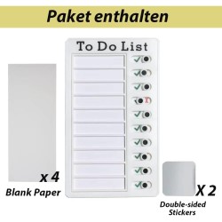 Tableau de liste de tâches à coller, tableau mémo réutilisable, planificateur de tâches pour enfants