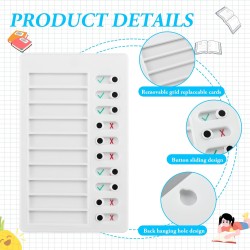 Lot de 2 tableaux mémo en plastique, amovibles, réutilisables, pour planification quotidienne des tâches pour les frères et les 