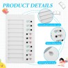 Lot de 2 tableaux mémo en plastique, amovibles, réutilisables, pour planification quotidienne des tâches pour les frères et les 
