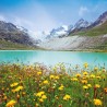 NOTIQUE Calendrier mural 2026 Alpes, brochures avec calendrier mensuel, 30 x 30 cm, 30 x 60 cm, ouvert