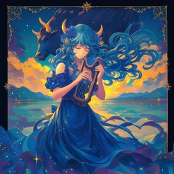 NOTIQUE Calendrier mural 2026 avec brochures d'anime zodiaque, calendrier mensuel, 30 x 30 cm, 30 x 60 cm, ouvert