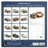 NOTIQUE Calendrier mural 2026 Classic Cars - Sans plastique - Avec calendrier mensuel - 30 x 30 cm (30 x 60 cm) ouvert