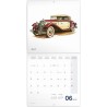 NOTIQUE Calendrier mural 2026 Classic Cars - Sans plastique - Avec calendrier mensuel - 30 x 30 cm (30 x 60 cm) ouvert
