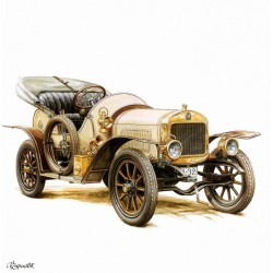 NOTIQUE Calendrier mural 2026 Classic Cars - Sans plastique - Avec calendrier mensuel - 30 x 30 cm (30 x 60 cm) ouvert