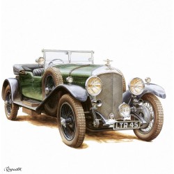 NOTIQUE Calendrier mural 2026 Classic Cars - Sans plastique - Avec calendrier mensuel - 30 x 30 cm (30 x 60 cm) ouvert