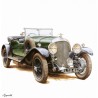 NOTIQUE Calendrier mural 2026 Classic Cars - Sans plastique - Avec calendrier mensuel - 30 x 30 cm (30 x 60 cm) ouvert