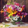 NOTIQUE Calendrier mural 2026 - Motif floral - Avec calendrier mensuel - 30 x 30 cm (30 x 60 cm) ouvert