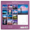 NOTIQUE Calendrier mural 2026, lune, brochures, avec calendrier mensuel, 30 x 30 cm, 30 x 60 cm, ouvert