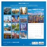 NOTIQUE Calendrier mural 2026 New York avec brochures mensuelles, 30 x 30 cm, 30 x 60 cm, ouvert