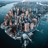 NOTIQUE Calendrier mural 2026 New York avec brochures mensuelles, 30 x 30 cm, 30 x 60 cm, ouvert