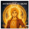 NOTIQUE Calendrier mural 2026 - Signes astrologiques de l'anime - Sans plastique - Avec calendrier mensuel - 30 x 30 cm (30 x 60