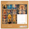 NOTIQUE Calendrier mural 2026 - Signes astrologiques de l'anime - Sans plastique - Avec calendrier mensuel - 30 x 30 cm (30 x 60