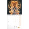 NOTIQUE Calendrier mural 2026 - Signes astrologiques de l'anime - Sans plastique - Avec calendrier mensuel - 30 x 30 cm (30 x 60