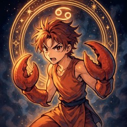 NOTIQUE Calendrier mural 2026 - Signes astrologiques de l'anime - Sans plastique - Avec calendrier mensuel - 30 x 30 cm (30 x 60