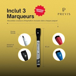 Previs Planning Frigo Magnetique Planificateur Hebdomadaire A4 (21x30CM) avec 3 Marqueurs Premium-Tableau Magnetique Frigo Aiman