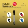 Previs Planning Frigo Magnetique Planificateur Hebdomadaire A4 (21x30CM) avec 3 Marqueurs Premium-Tableau Magnetique Frigo Aiman