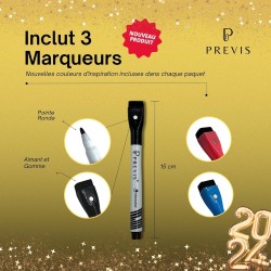 Previs Pack Calendrier Magnétique Mensuel A4 + Agenda Magnétique Hebdomadaire A4 pour Réfrigérateur - Organisateur - Agenda, Men