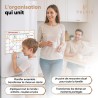 Previs Calendrier Magnetique Frigo A4 (21X29CM) avec 3 Marqueurs Premium- Planning Magnetique - Magnet Organisateur Familial Pol