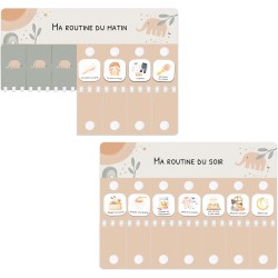 Tableau de Routine Enfant - Routine du Matin et du Soir – Planning Quotidien Enfants – 105 Cartes Illustrées, Planificateur Visu