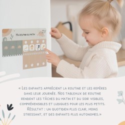 Tableau de Routine Enfant - Routine du Matin et du Soir – Planning Quotidien Enfants – 105 Cartes Illustrées, Planificateur Visu