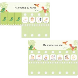 Tableau de Routine Enfant - Routine du Matin et du Soir – Planning Quotidien Enfants – 105 Cartes Illustrées, Planificateur Visu