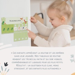 Tableau de Routine Enfant - Routine du Matin et du Soir – Planning Quotidien Enfants – 105 Cartes Illustrées, Planificateur Visu
