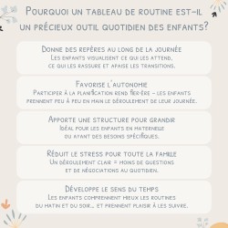 Tableau de Routine Enfant - Routine du Matin et du Soir – Planning Quotidien Enfants – 105 Cartes Illustrées, Planificateur Visu