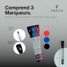 PREVIS Calendrier Mensuel Mural Effacable A3 40X30CM avec 3 feutres - Tableau organisateur mural Planning Mensuel - Planificateu