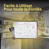 PREVIS Calendrier Mensuel Mural Effacable A4 30X21CM avec 3 feutres - Tableau organisateur mural Planning Mensuel - Planificateu