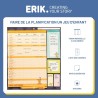 Grupo Erik - Calendrier Magnetique Frigo Garfield - de Septembre 2025 à Décembre 2026 | Planificateur Mensuel 16 mois, Calendrie