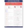 Pack affichages obligatoires entreprise – Kit conforme au Code du travail avec panneaux légaux, feutre effaçable et pastilles ad