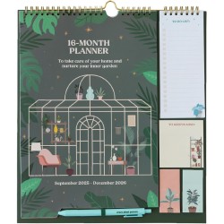Grupo Erik - Calendrier Plantes - de Septembre 2025 à Décembre 2026 | Planificateur Mensuel 16 mois, Calendrier Familial 2025 20