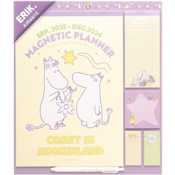 Grupo Erik - Calendrier Magnetique Frigo Moomin - de Septembre 2025 à Décembre 2026 | Planificateur Mensuel 16 mois, Calendrier 