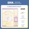 Grupo Erik - Calendrier Magnetique Frigo Moomin - de Septembre 2025 à Décembre 2026 | Planificateur Mensuel 16 mois, Calendrier 