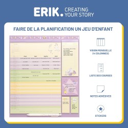 Grupo Erik - Calendrier Magnetique Frigo Moomin - de Septembre 2025 à Décembre 2026 | Planificateur Mensuel 16 mois, Calendrier 