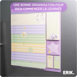 Grupo Erik - Calendrier Magnetique Frigo Moomin - de Septembre 2025 à Décembre 2026 | Planificateur Mensuel 16 mois, Calendrier 