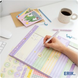 Grupo Erik - Calendrier Magnetique Frigo Moomin - de Septembre 2025 à Décembre 2026 | Planificateur Mensuel 16 mois, Calendrier 