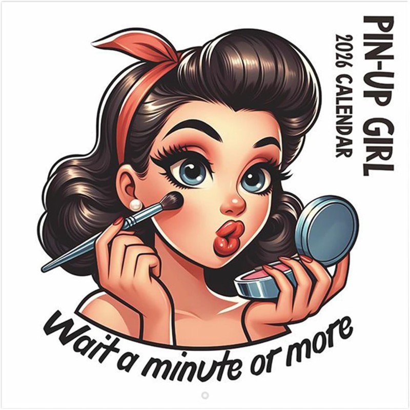 Pin-Up Girl - 2026 Calendrier, Carnet De Planificateur Rétro, Organisateur Mural Décoratif, Ajoute Un Vintage Aux Intérieurs, Pr